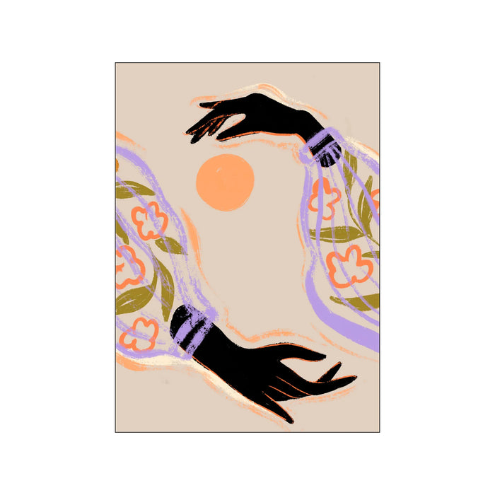 Poster & Frame Print by Arty Guava - Embrace the Sun - A5