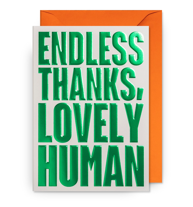 Grußkarte Danke Postco Kelly Hyatt "Endless Thanks"