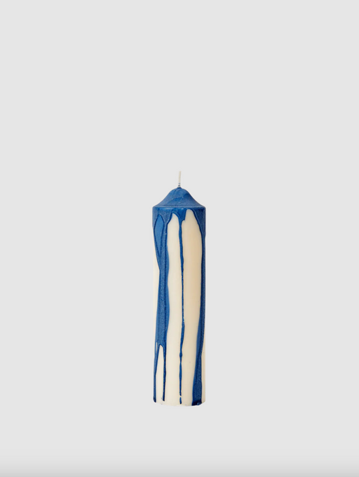 Ferm Living Dryp Stumpenkerze - Deep Blue
