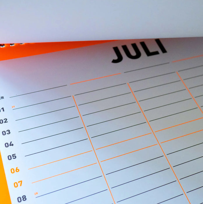 Familienkalender 2024 *NEONORANGE*