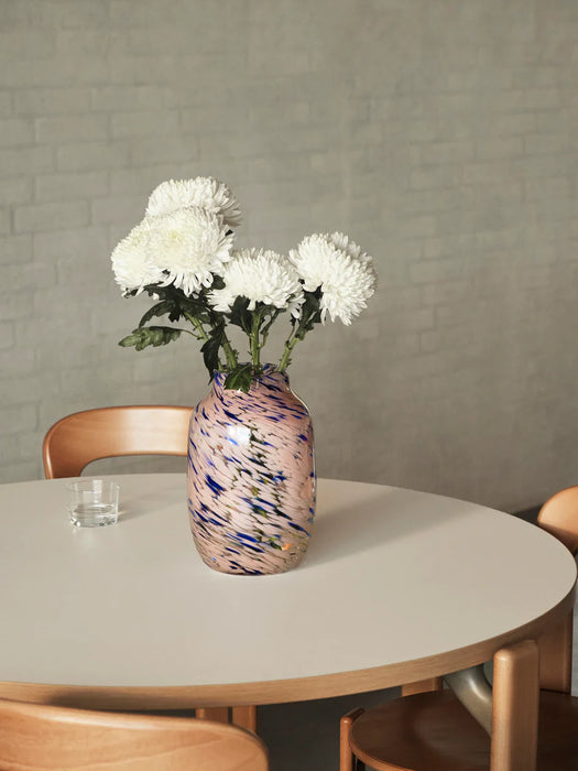 HAY Splash Vase Round Large - Light Pink and Blue