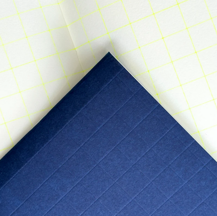 HERR & FRAU RIO Grid Deep Denim Notizbuch