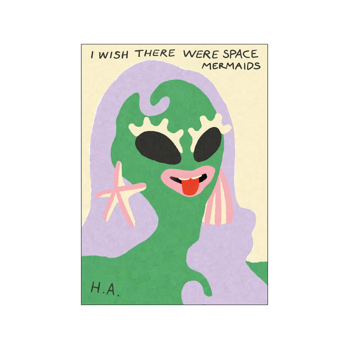 Print / Poster Hallo Atelier - Space Mermaids - A5