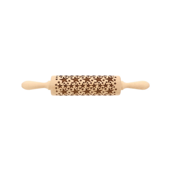 H15 Präge-Teigrolle "Sterne" - 38 cm