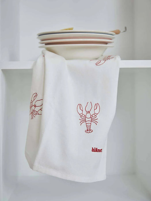 Geschirrhandtuch bestickt - Hummer Tea Towel