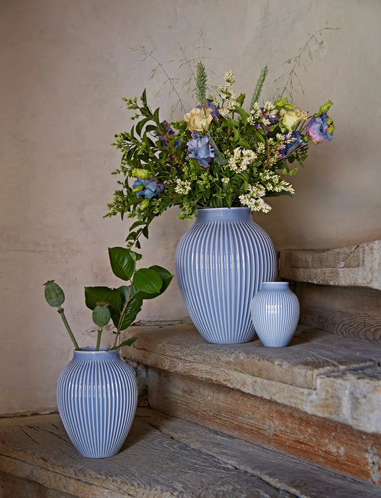 Knabstrup Vase Geriffelt