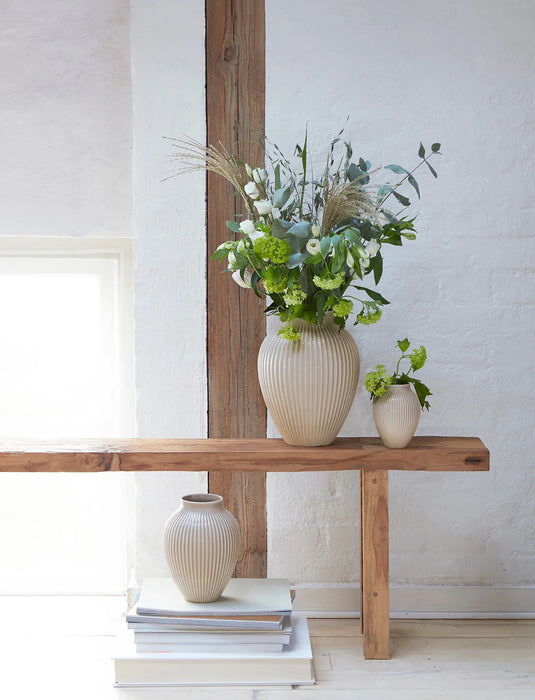 Knabstrup Vase Geriffelt