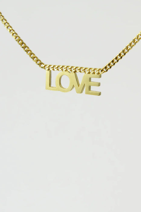 Love Halskette - Gold - 42 cm
