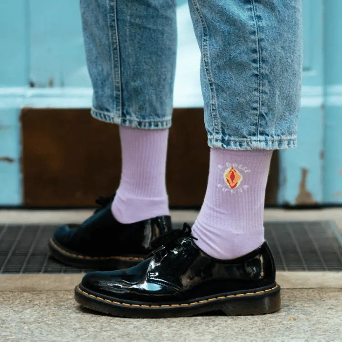 La Dolce Vulva Socken - Flieder Love - Gr. 36-41