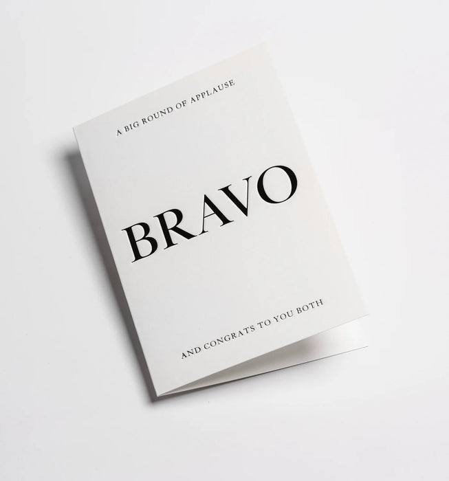 Grußkarte Hochzeit - "Bravo" by Postco