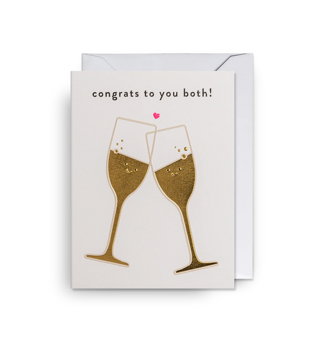 Grußkarte Hochzeit - "Congrats To You Both" by Cozy