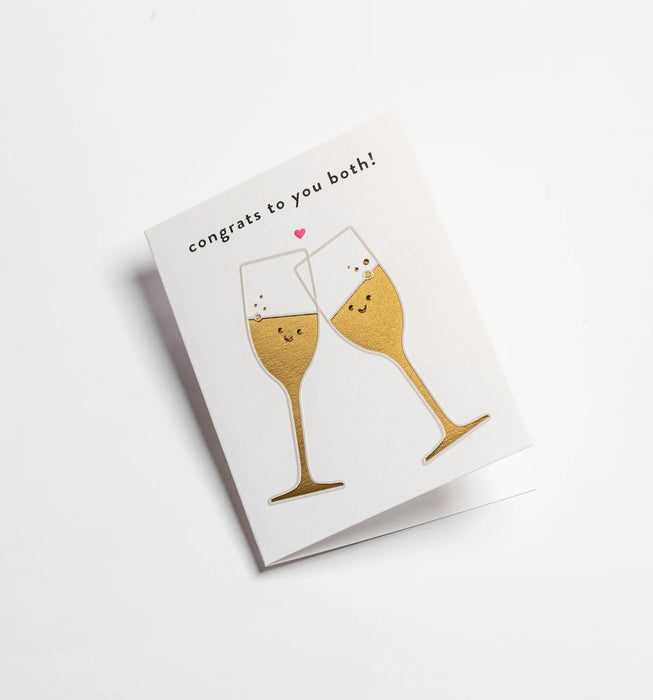 Grußkarte Hochzeit - "Congrats To You Both" by Cozy