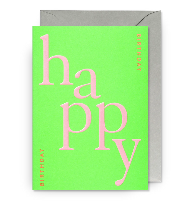 Grußkarte Geburtstag - "Happy Birthday" by Postco