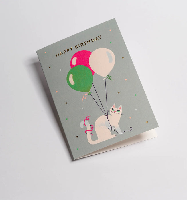Grußkarte Geburtstag - "Happy Birthday Balloons" by Essi Kimpimaki