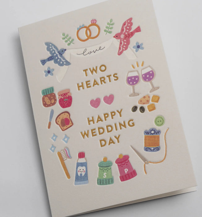 Grußkarte Hochzeit - "Happy Wedding Day" by Annelies Draws