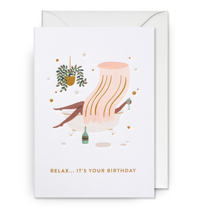 Grußkarte Geburtstag - "Relax" by Meghann Rader