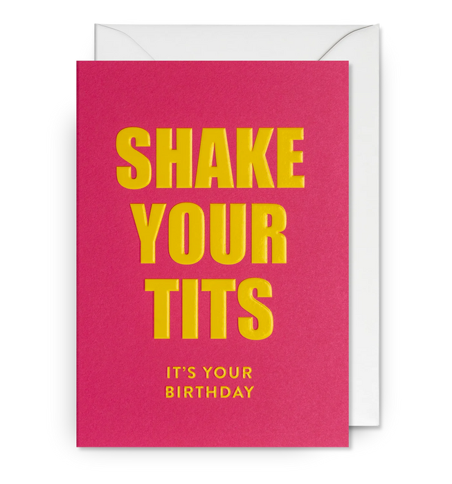 Grußkarte Geburtstag - "Shake Your Tits" by Postco