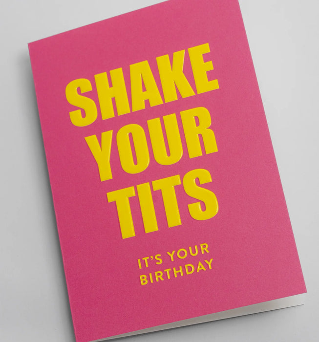 Grußkarte Geburtstag - "Shake Your Tits" by Postco
