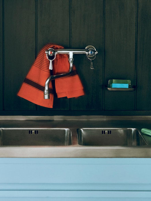 HAY Linear Tea Towel - Warm Red