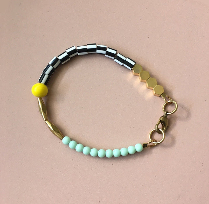 Hexagon Armband - Mint