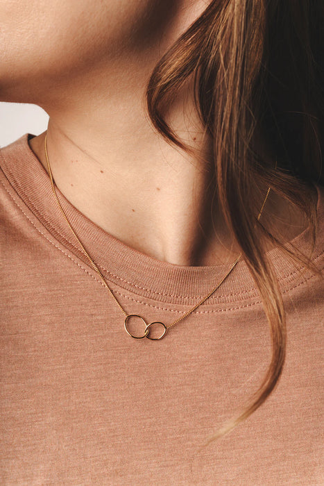 Double Wire Halskette - Gold