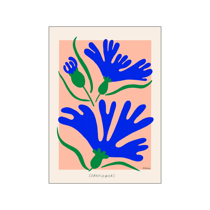 Poster Madelen - Cornflowers 30 x 40 cm