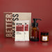 Better By Less Geschenkset Schaumseife mit Kerze - Mellow Marble