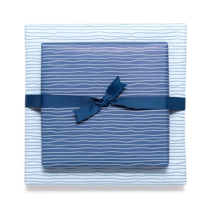 My Pretty Circus Geschenkpapier - Wasser Blau/Weiß