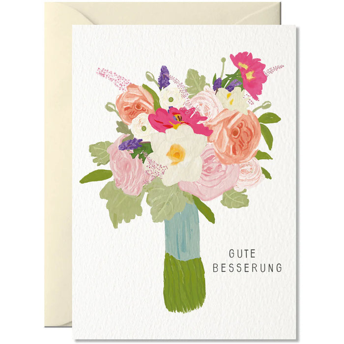 Grußkarte Gute Besserung - "Gute Besserung Blumen"