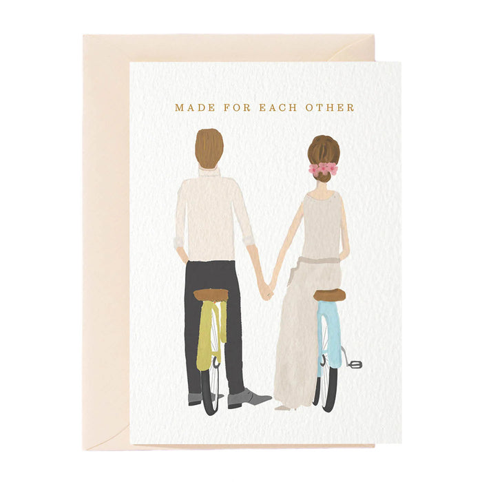 Grußkarte Hochzeit - "Made For Each Other" by Nelly Castro