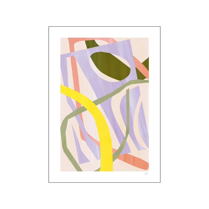 Print / Poster Pastel Cut Out 2 of 3 - Violets Print House - A3 Print