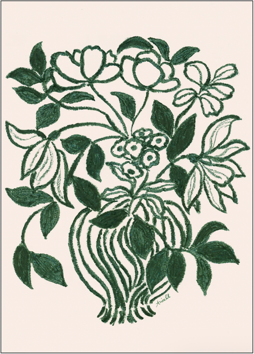 Print / Poster La Poire - Still Life in Green - A5