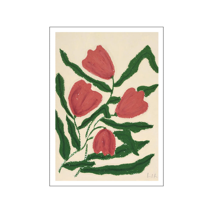 Poster - Red tulips A4