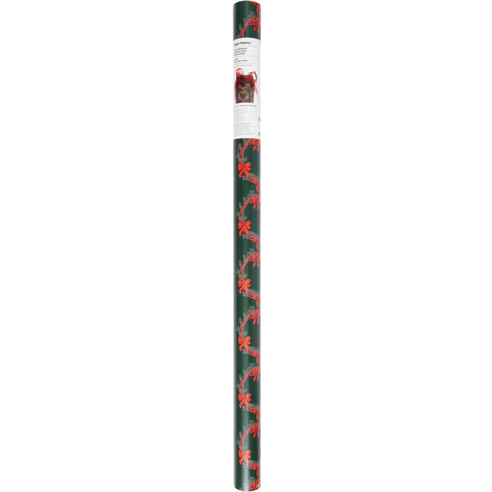 Rico Design Geschenkpapier - Schleifen/Kränze