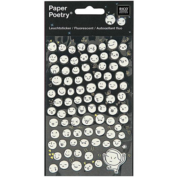 Rico Design Leuchtsticker - Mondgesicht