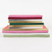 Rico Design Notizbuch S - Neonpink mit Goldrand
