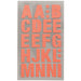 Rico Design Office Stickers - Buchstaben - Neonrot