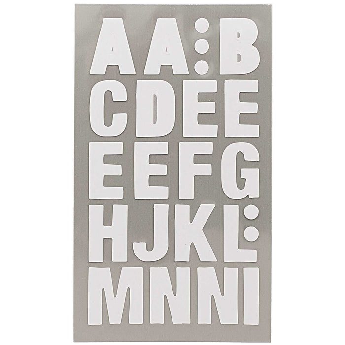 Rico Design Office Stickers - Buchstaben - Weiss
