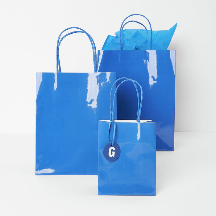 Rico Design Papiertüten Glossy S/M/L - Blau
