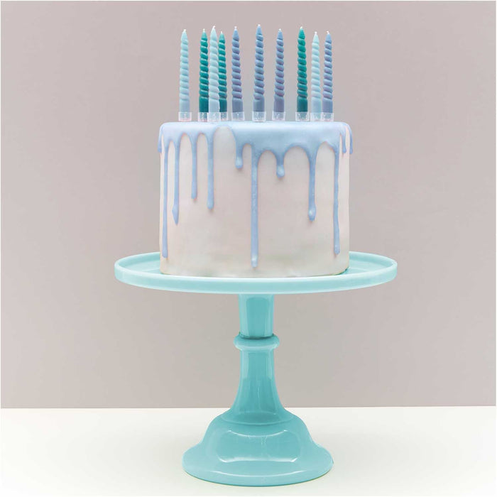 Rico Design Spiralkerzen Mix - Smokey Blau