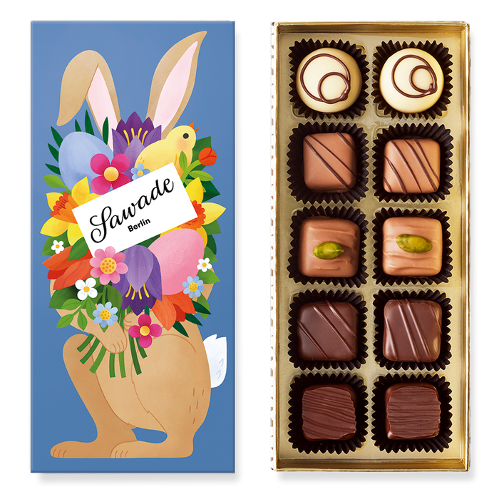 Sawade Pralinenschachtel "Osterhase" - 115g
