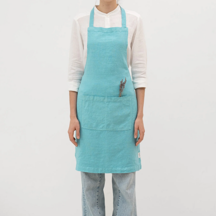 Leinen Schürze - Linen Apron - Kochschürze