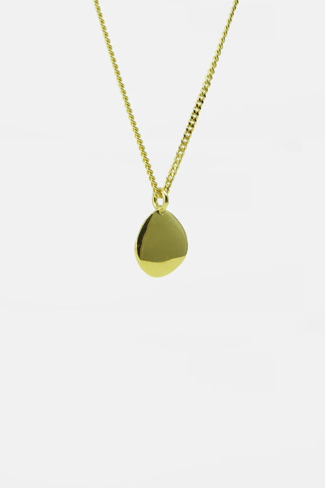 Shiny And Matt Charm Halskette - Gold - 45 cm