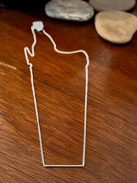 Single Wire Halskette - Silber