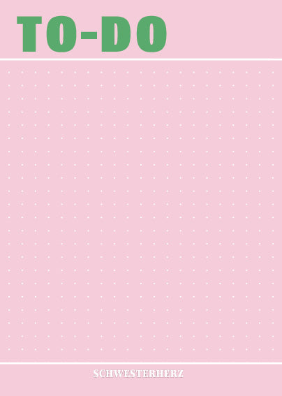 Schwesterherz TO-DO Notizblock