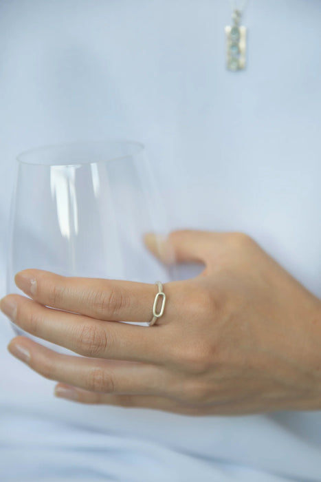 Link Ring - Silber