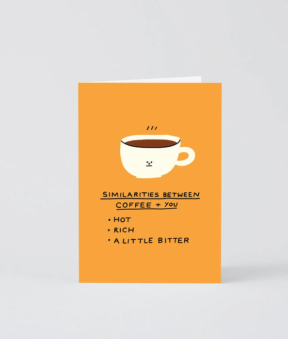 Grußkarte „Coffee Vs You“