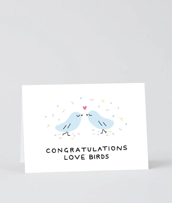 Glückwunschkarte „Congrats Love Birds“