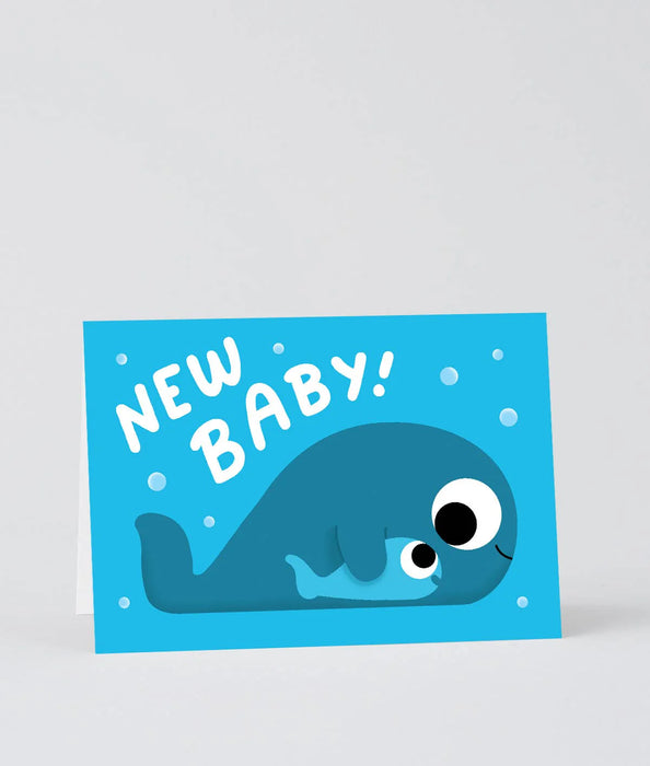 Grußkarte „New Baby Whales“
