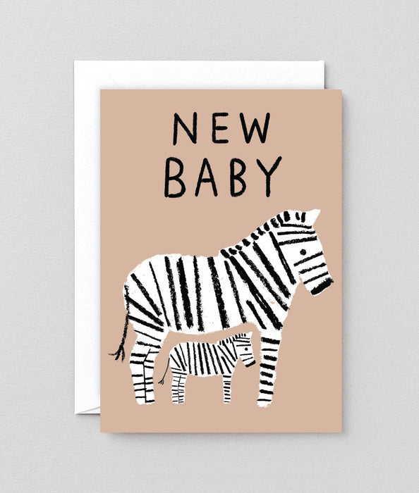 Grußkarte- New Baby Zebras